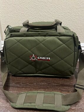 EUC orca Tactical Olive Green Quilted gun range Bag